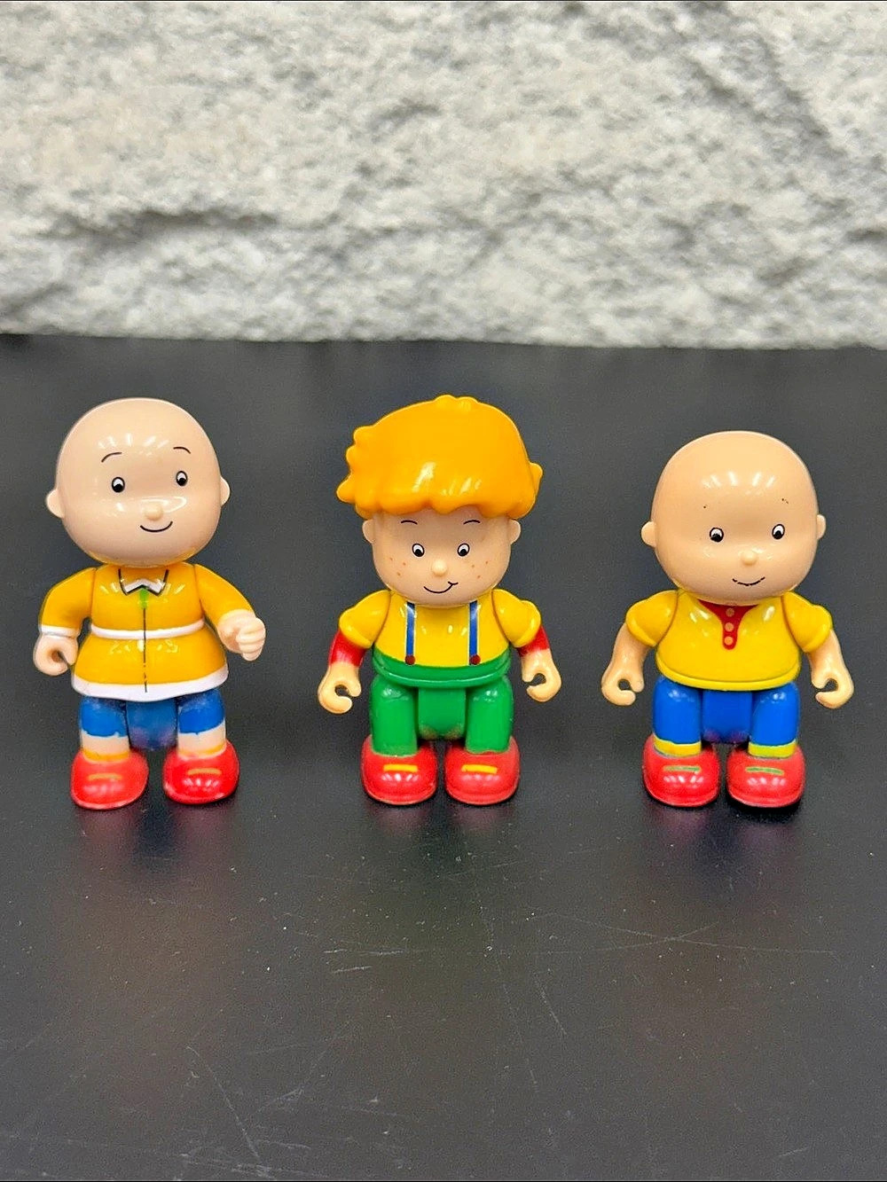 Caillou Cartoon Toy Figures Lot of 3 DHX Collectible Characters